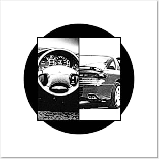 MITSUBISHI 3000GT Black 'N White 5 Posters and Art